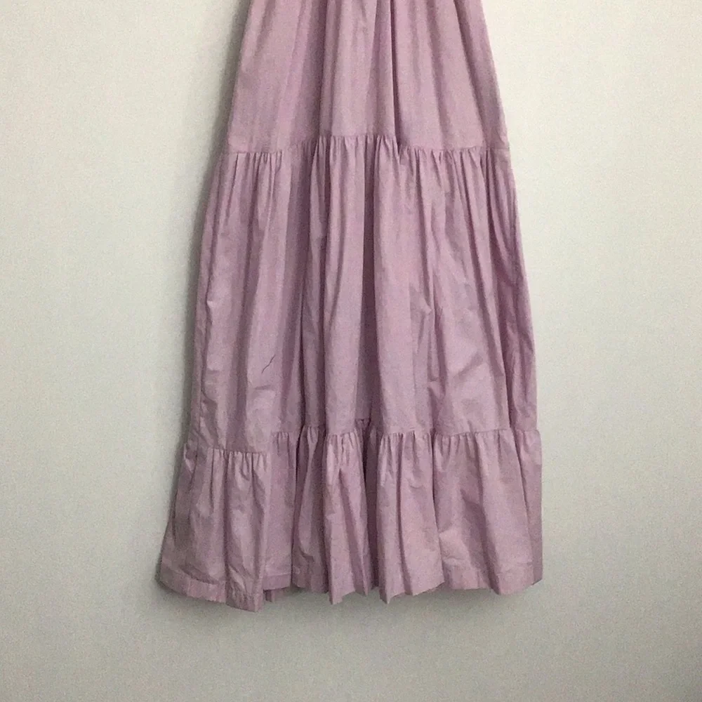 NWT ABERCROMBIE & FITCH Smocked Bodice Easy Maxi Dress Size XXSP Lavender